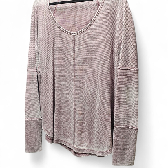 Lucky Brand Retro Faded Thermal Long Sleeve Top Size Large - Picture 2 of 6